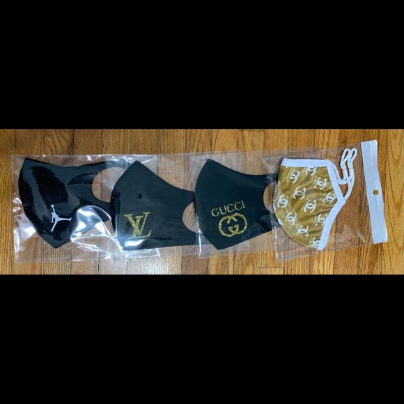Nike Accessories - CUSTOM PRINTED BRAND MASKS WHITE OR GOLD LOGO